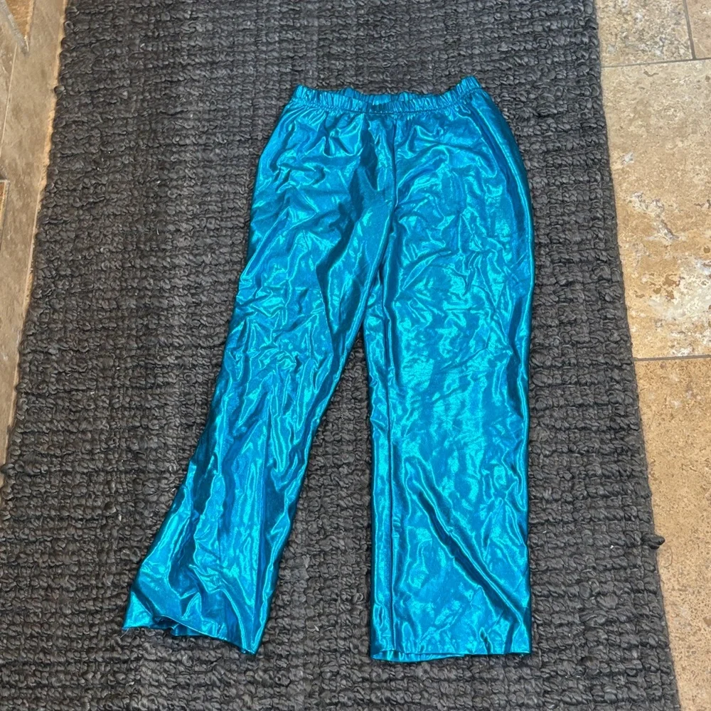 Dance girls Shiny Blue Pants
